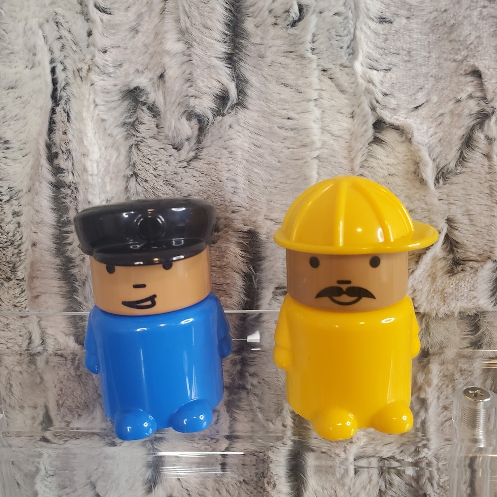 Pretend Play - 2 Ikea LILLABO Figures Interchangeable People Police Construction